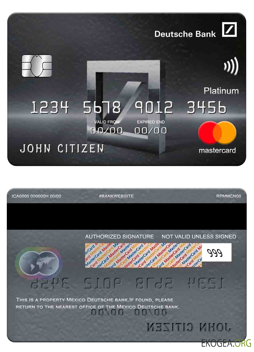 Mexique Deutsche Bank Mastercard Platine